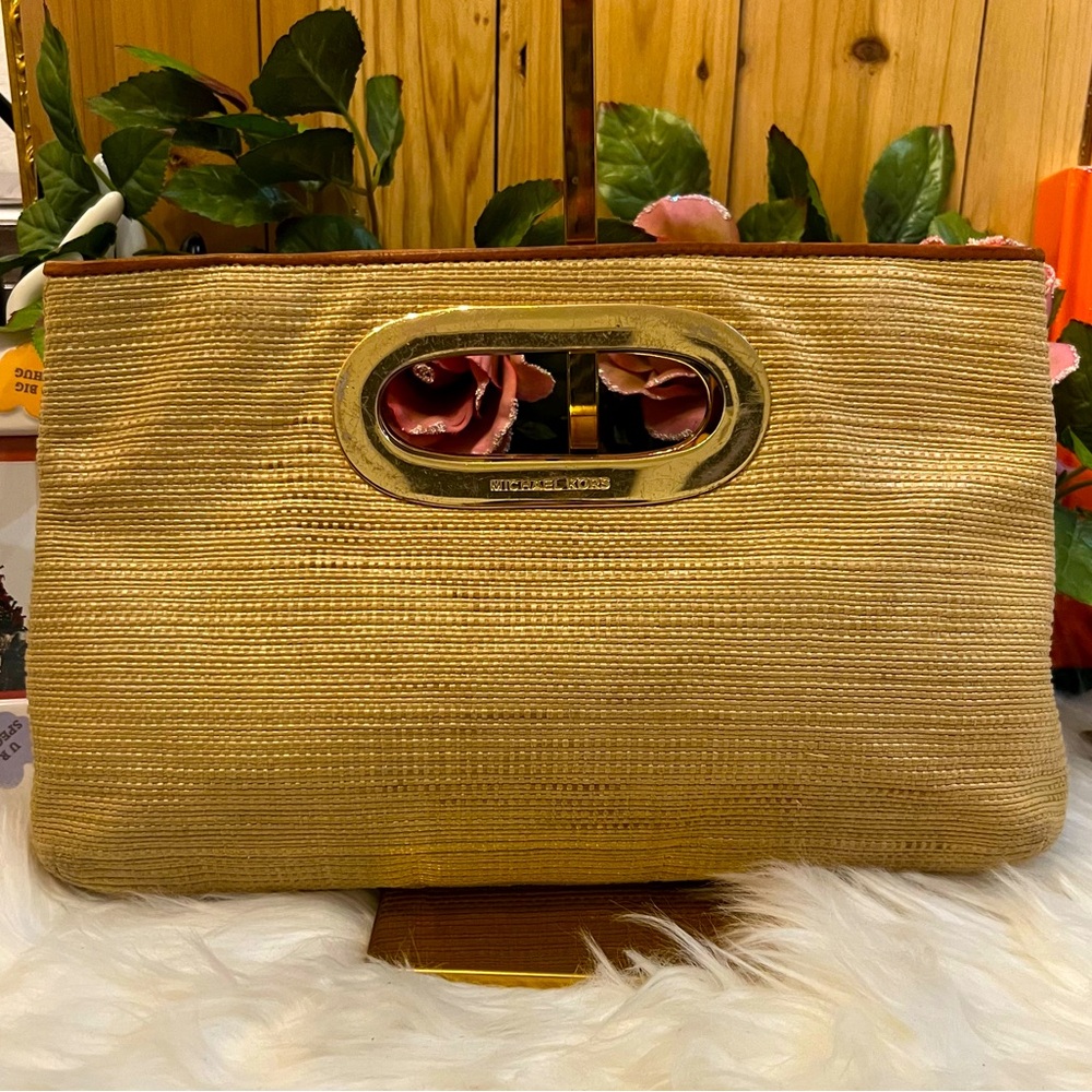 Michael Kors Raffia Clutch
